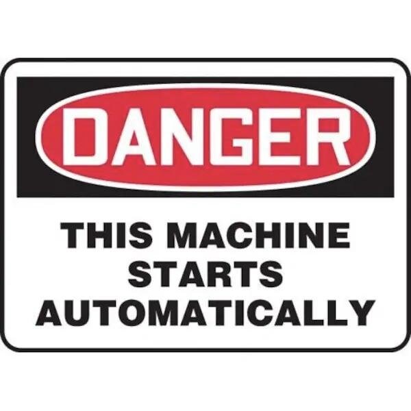 Accuform OSHA DANGER SAFETY SIGN THIS MEQM153XP MEQM153XP - main